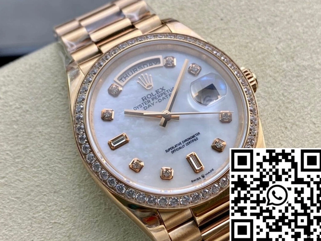 V2 Date Rolex Mother-Of-Pearl Factory EW Dial 128238 Day 1020